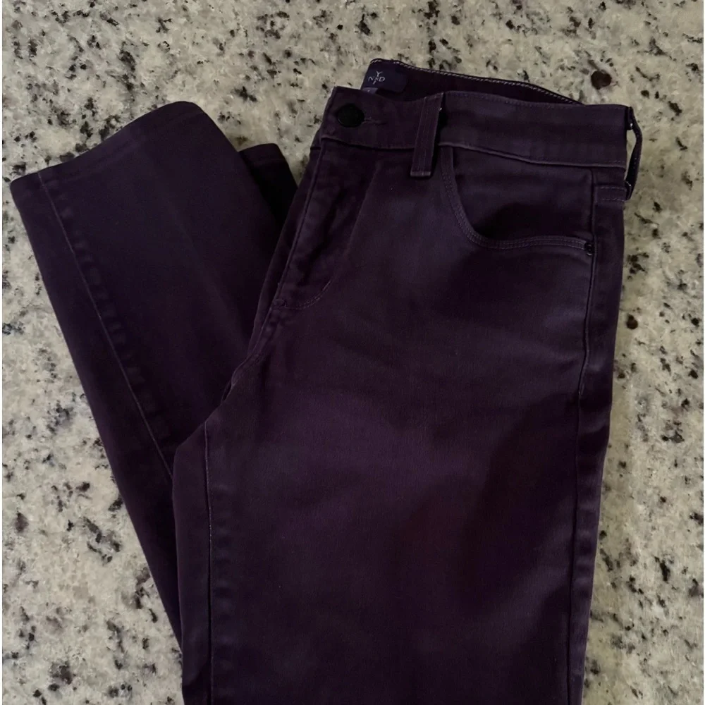 NYDJ‎ Alina Leggings Purple Denim Stretch Pants Women's Size 6